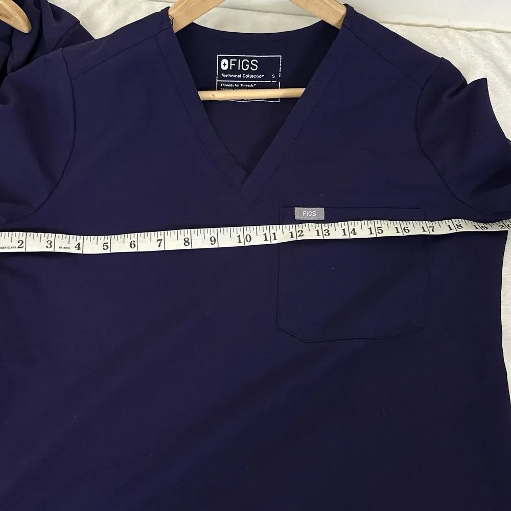 Figs Purple Jam Scrub Set M/S Medical Workwear Athleisure Minimalist Nurse - Picture 14 of 16